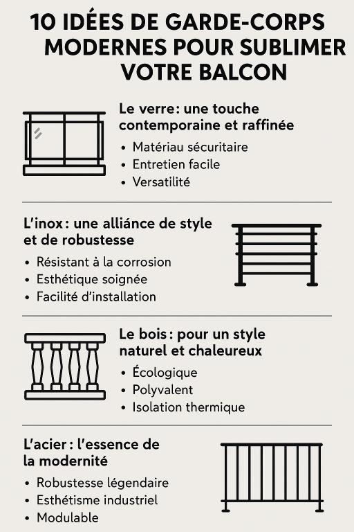garde corps moderne balcon